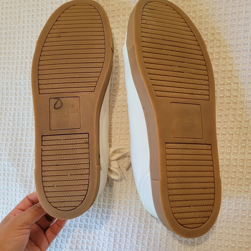 Porter & Ash Classic White Leather Sneakers - Picture 9 of 11